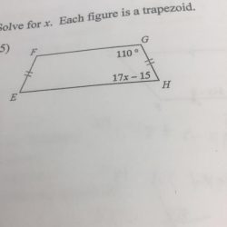 Trapezoid each solve figure indicated ec length angle find 5x fd geometry vu kind answers questions base