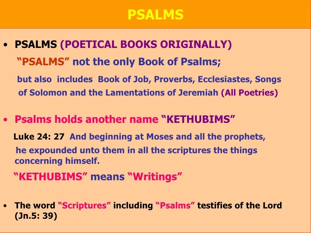 Psalms types