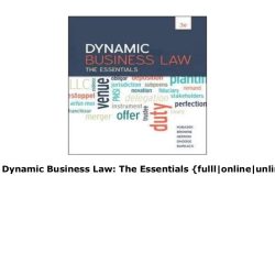 Dynamic business law the essentials 5th edition pdf